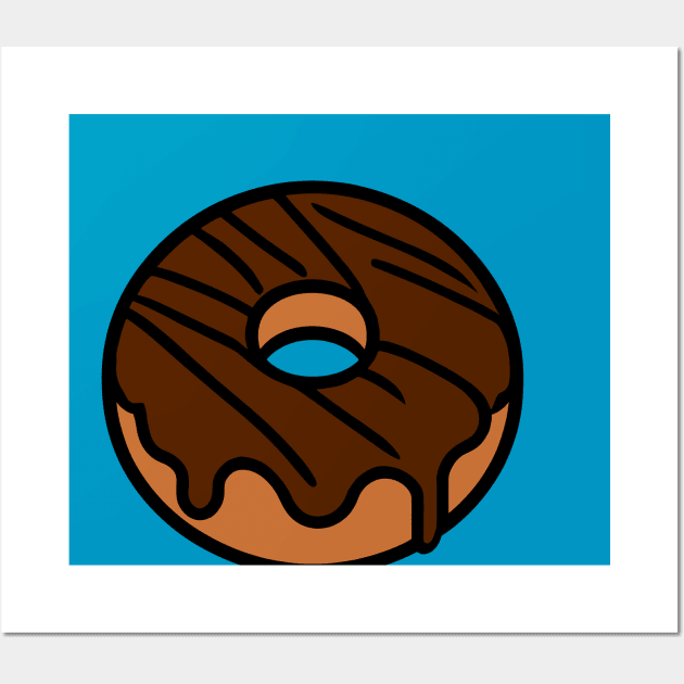 Chocolate Frosted Donut Wall Art by KayBee Gift Shop
